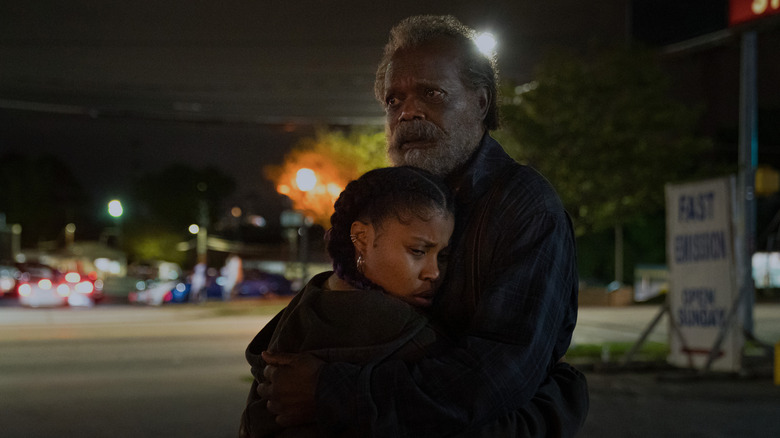 Robyn and Ptolemy hugging on The Last Days of Ptolemy Grey