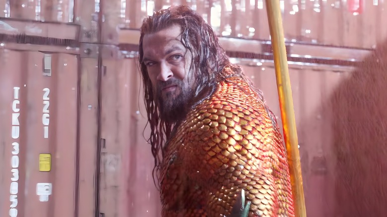 Aquaman looking back