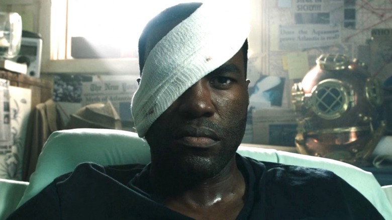Black Manta with bandaged face