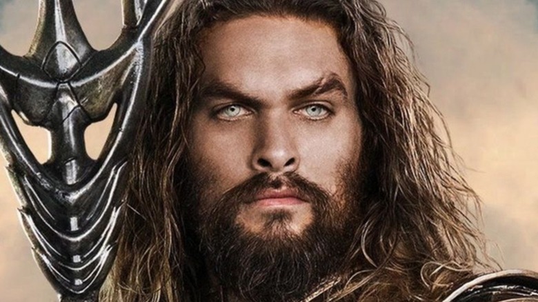 Aquaman holding a trident