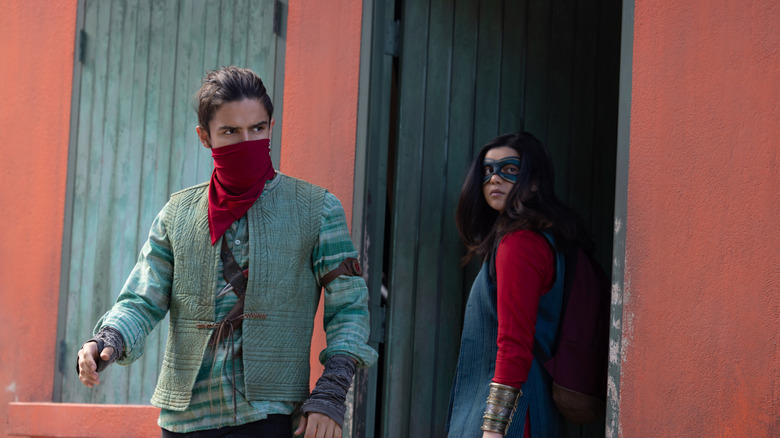 Red Dagger and Kamala exiting door