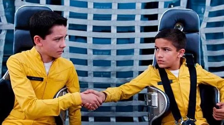 Ender and Bean in space chairs