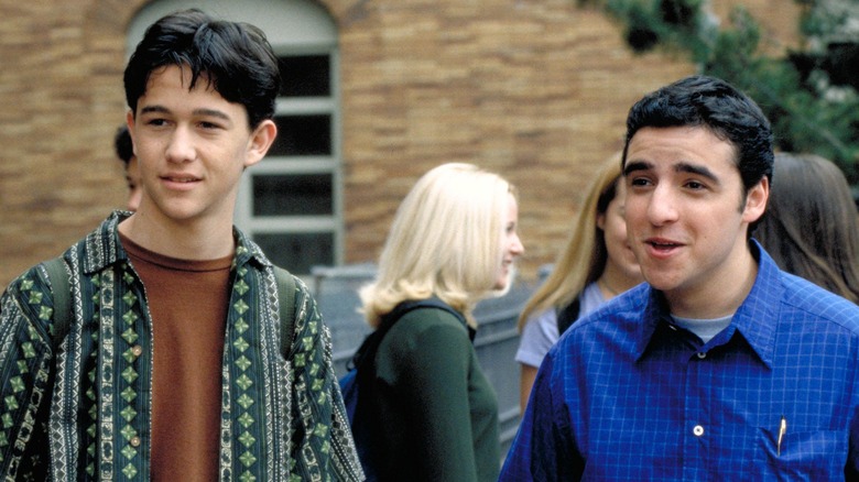 Joseph Gordon Levitt and Michael Krumholtz look off to side