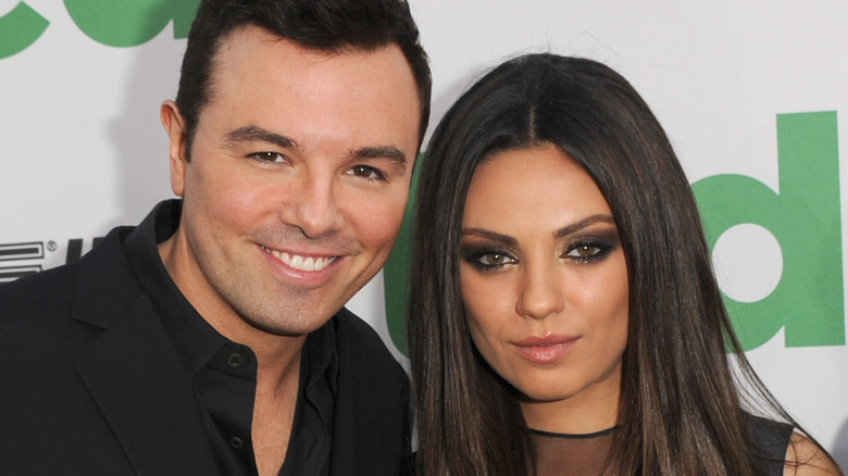 Seth MacFarlane and Mila Kunis attend event