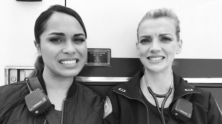 Kara Killmer with Monica Raymund