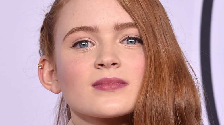 Sadie Sink staring