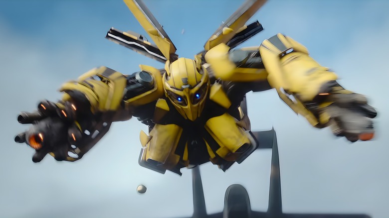 Bumblebee flying 