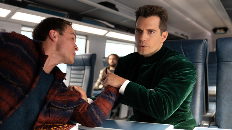 Argylle fighting on plane