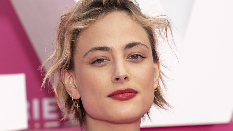 Nora Arnezeder smiling red carpet