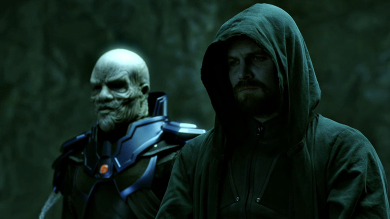 Oliver Queen as the Spectre confronts the Anti-Monitor on Arrow (2012-2020)