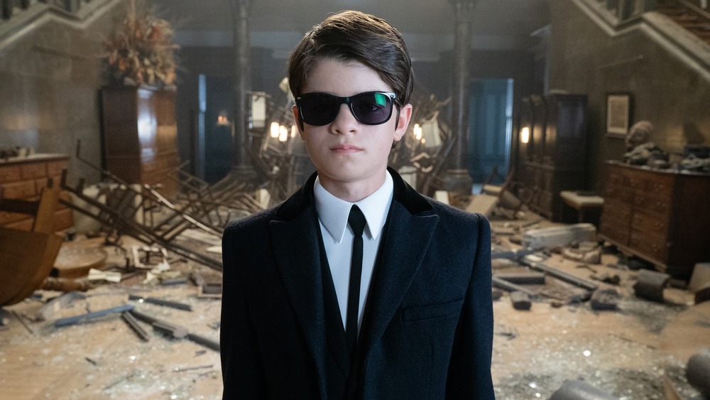 Artemis Fowl wearing sunglasses