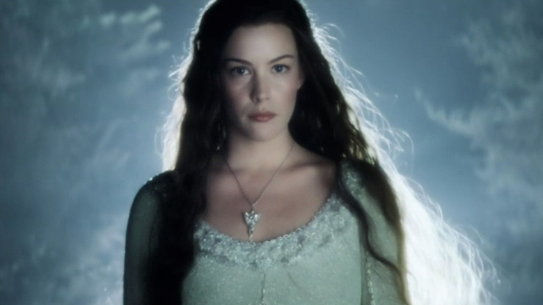 Arwen backlit by magic
