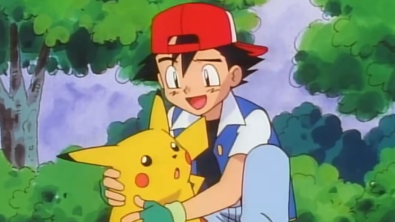 Ash and Pikachu in the Pokemon anime