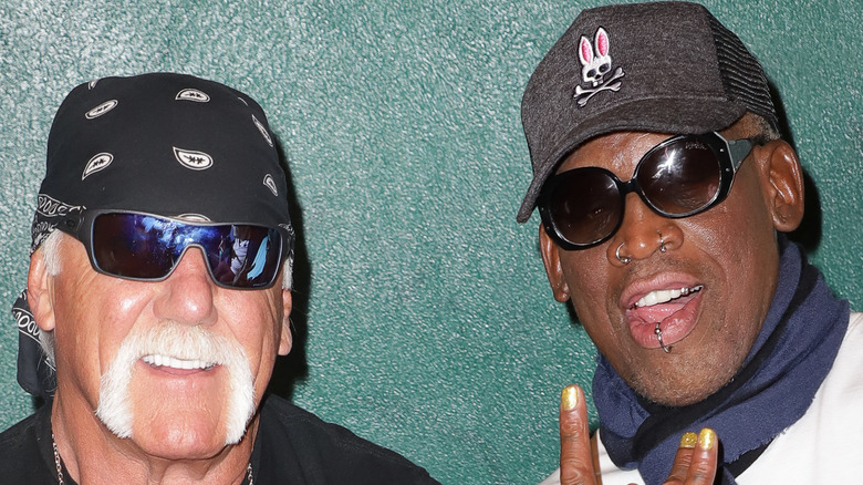 Hulk Hogan and Dennis Rodman together