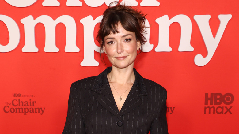 Milana Vayntrub at the premiere of The Chair Company