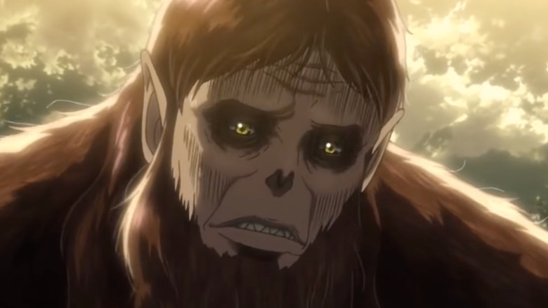 The Beast Titan looking worried