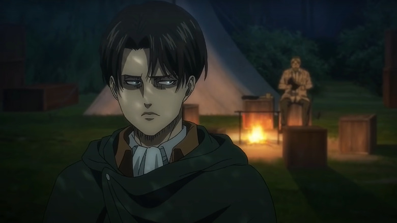 Levi walking away from Zeke