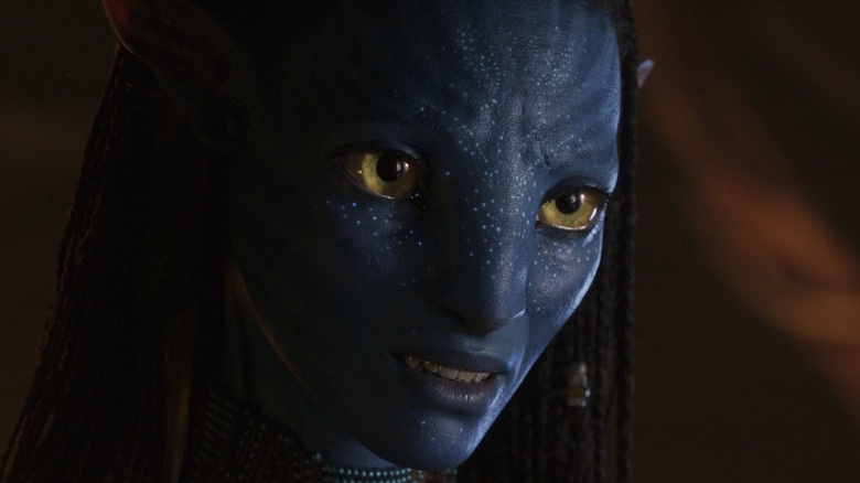 Zoe Saldana as Neytiri in The Way of Water