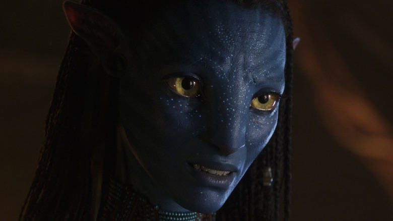 Zoe Saldana as Neytiri in The Way of Water