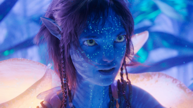 Kiri looking serious in Avatar: Fire and Ash (2025)