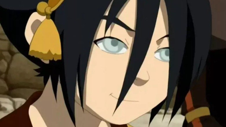 Toph Beifong smirking