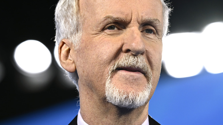 James Cameron appearing on red carpet