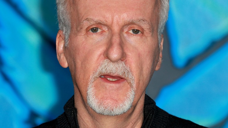 James Cameron looking slightly off camera