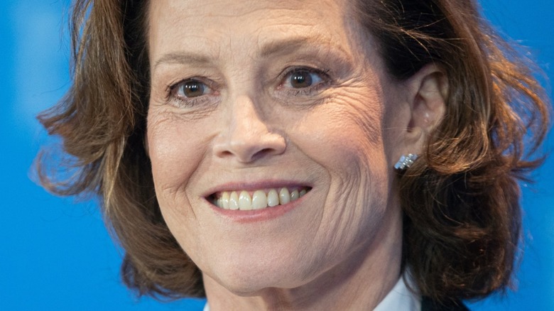 Sigourney Weaver smiling