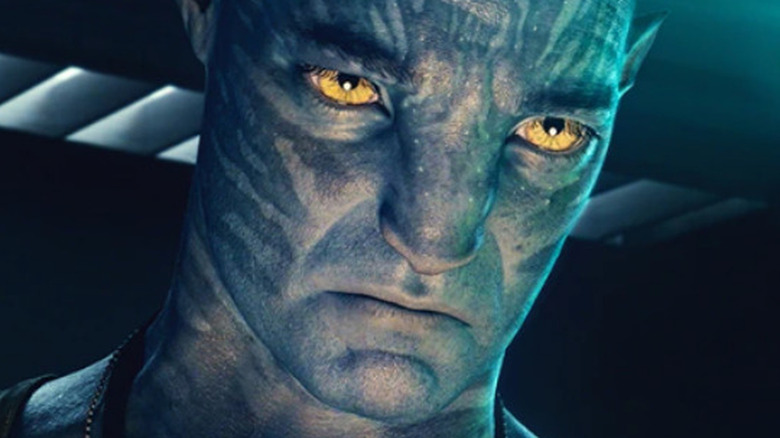 Miles Quaritch looks down as Avatar