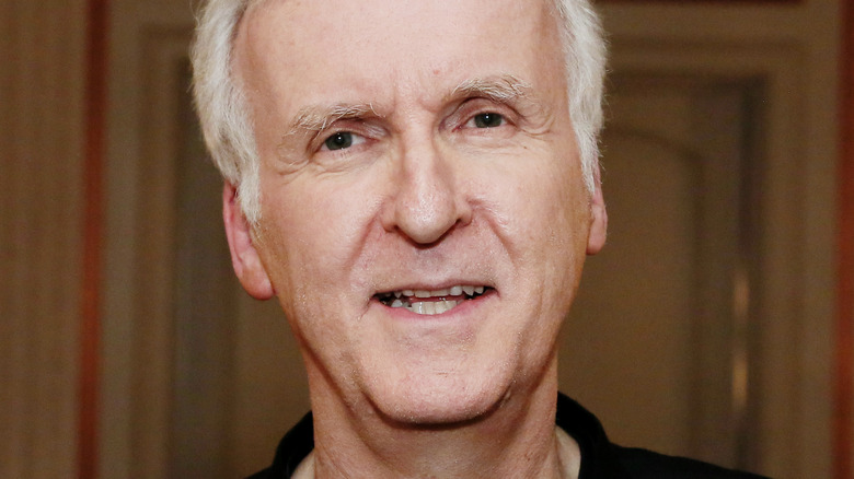 James Cameron Face Open Mouth