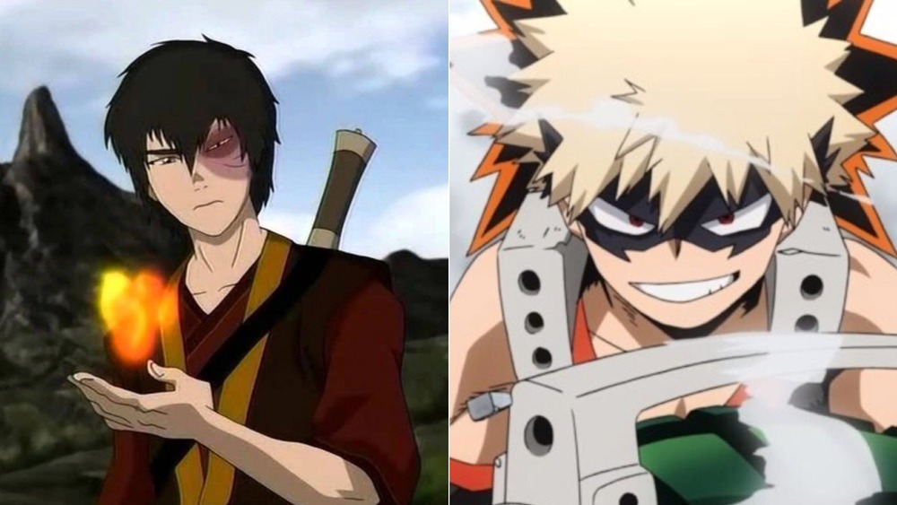 Zuko in Avatar: The Last Airbender and Katsuki Bakugo in My Hero Academia