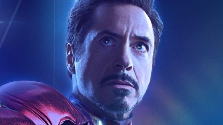 Robert Downey Jr. as Iron Man Avengers: Infinity War poster