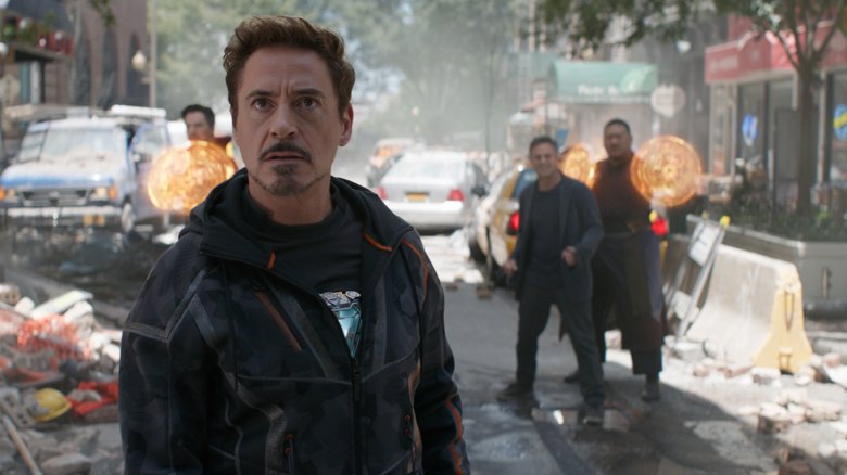 Robert Downey Jr. as Tony Stark in Avengers: Infinity War