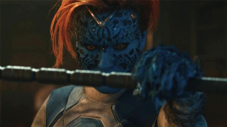 Mystique holding a staff in Avengers: Doomsday