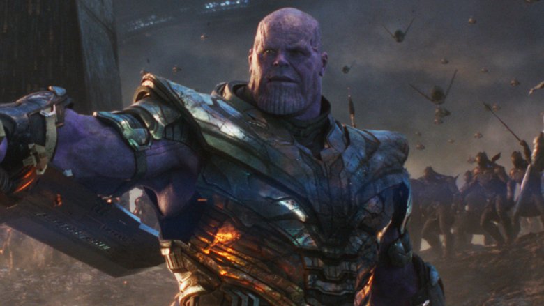 Thanos double-edged sword blade Avengers: Endgame