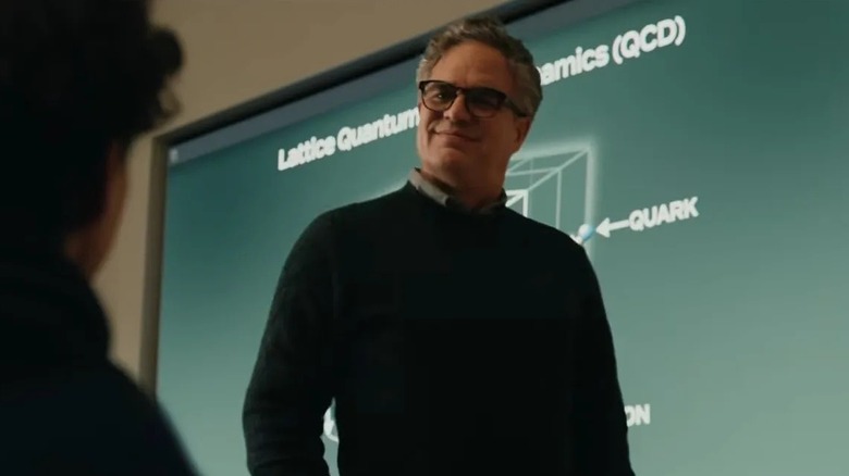 Bruce Banner explaining science matters to Peter Parker in "Spider-Man: Brand New Day" (2026)