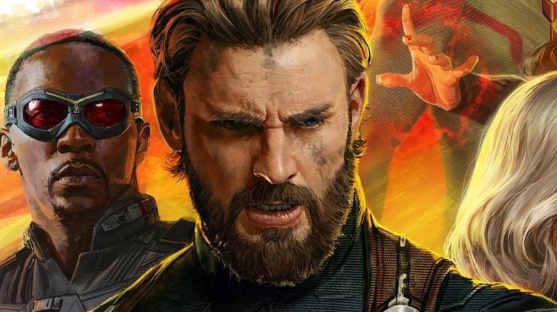 Chris Evans Captain America Avengers Infinity War poster