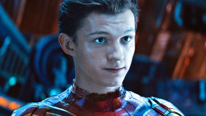 Tom Holland as Spider-Man in Avengers: Infinity War