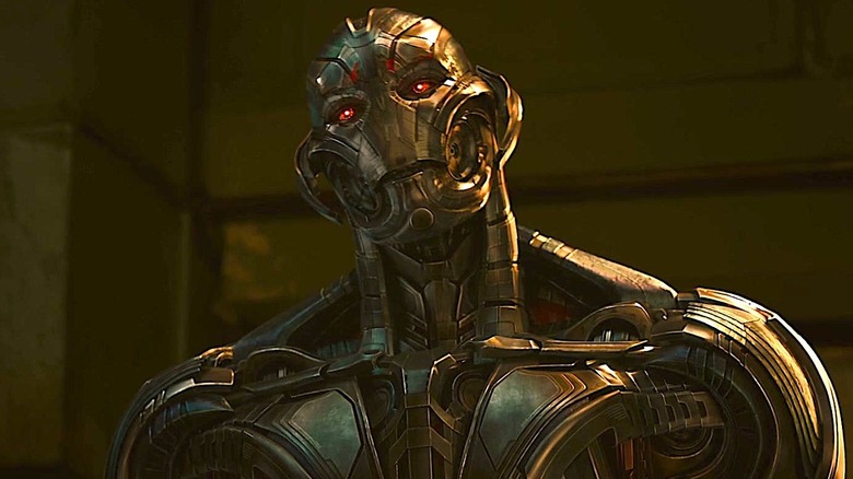 Ultron showing red eyes