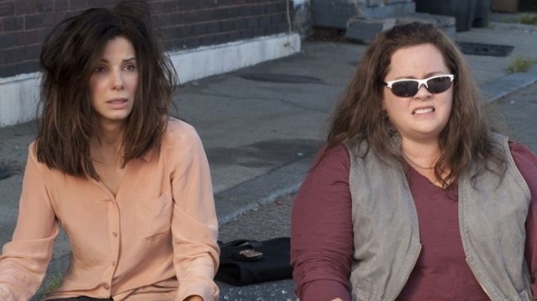 Sarah and Sharon sitting outside