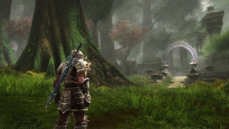 Warrior in a forest