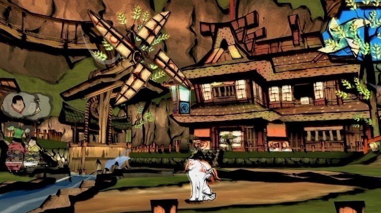Okami in village