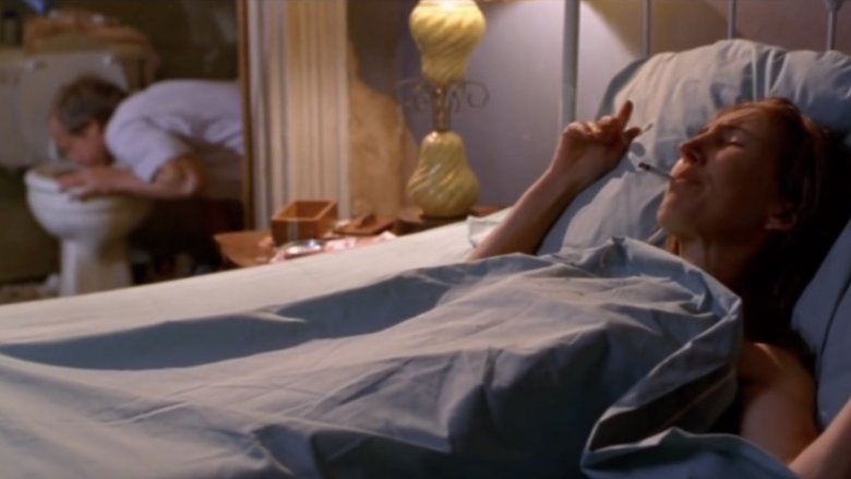 Woody Harrelson and Lin Shaye in Kingpin