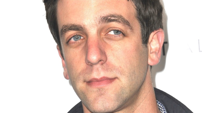 B.J. Novak attends event and poses for camera