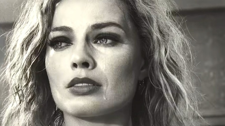 Nellie cries on cue in black and white