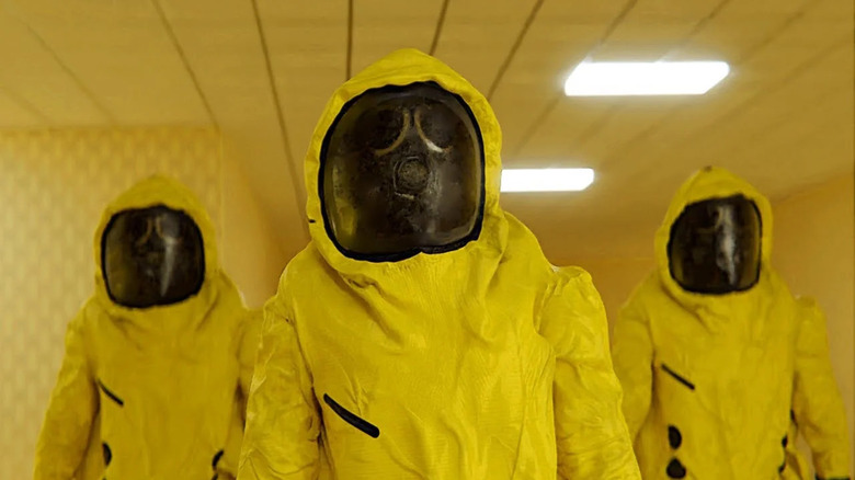 Async employees in hazmat suits in Backrooms web series