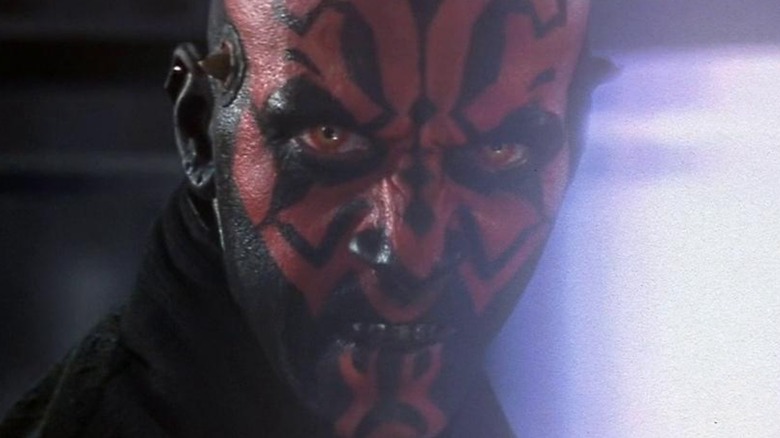 Darth Maul grimaces