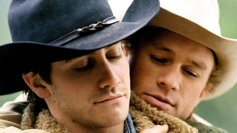 Jack and Ennis embrace