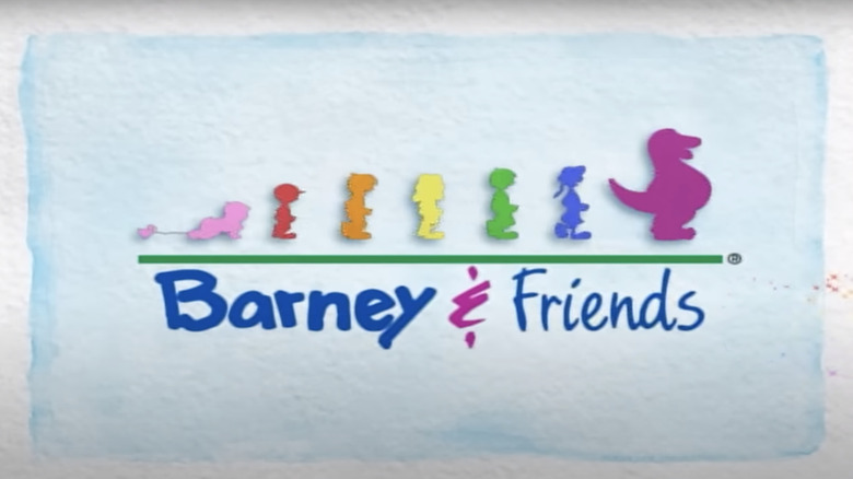 The original Barney and Friends logo