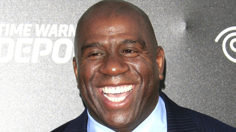 Magic Johnson laughing